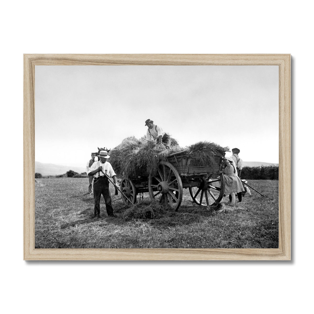 1871 Haymaking Framed Print