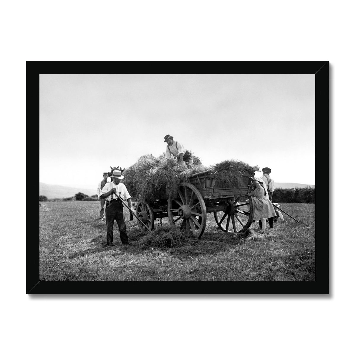 1871 Haymaking Framed Print