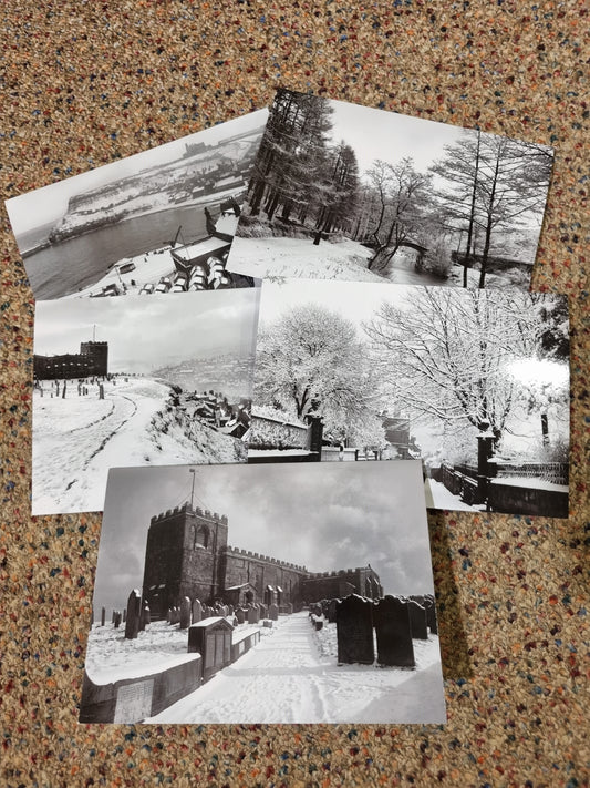 Snow scene greetings cards 5 pack