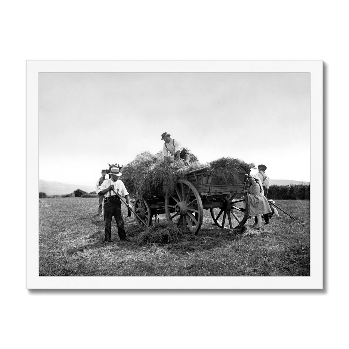 1871 Haymaking Framed Print