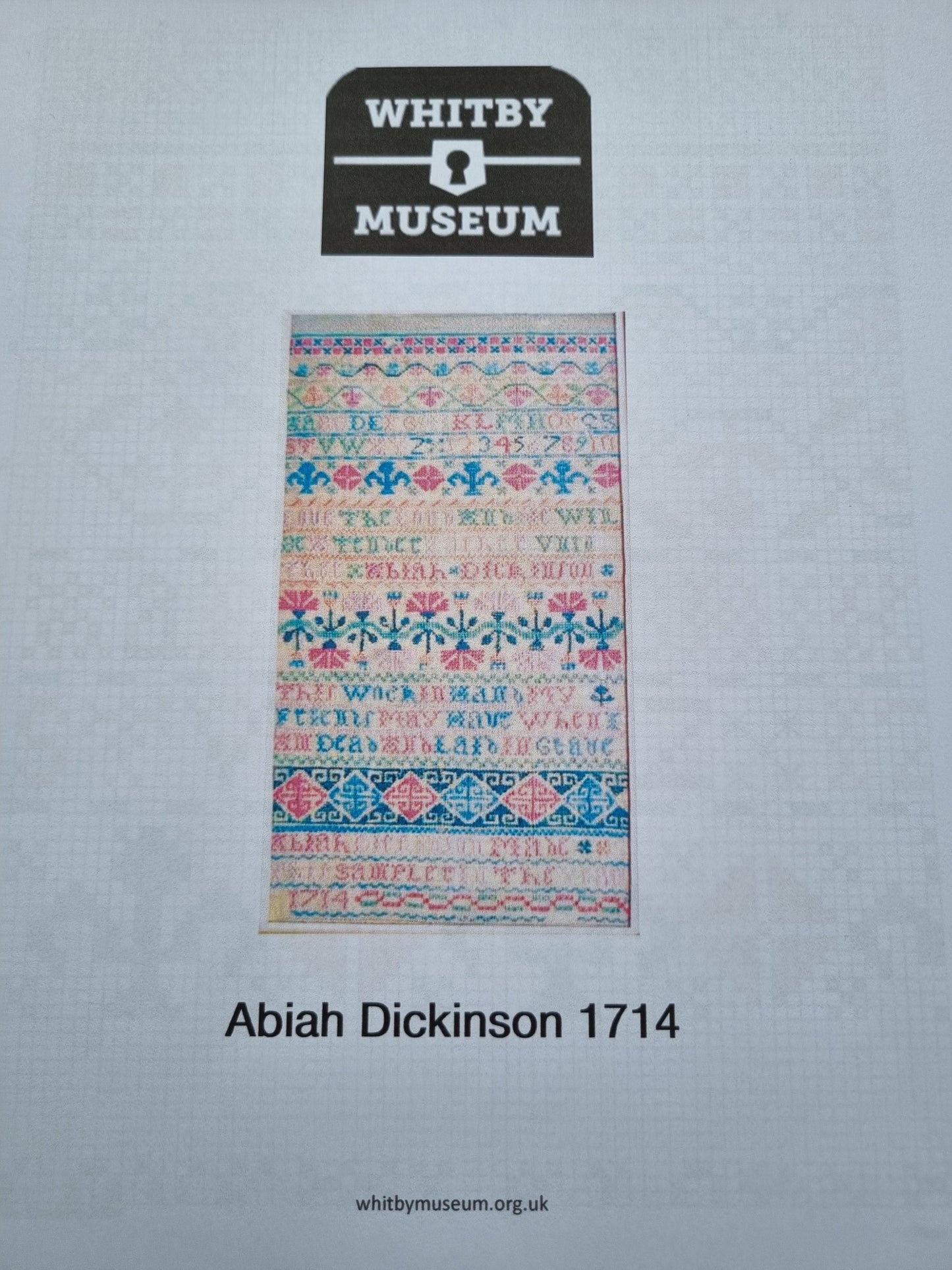 Abiah Dickinson 1714 Sampler - CBE 33