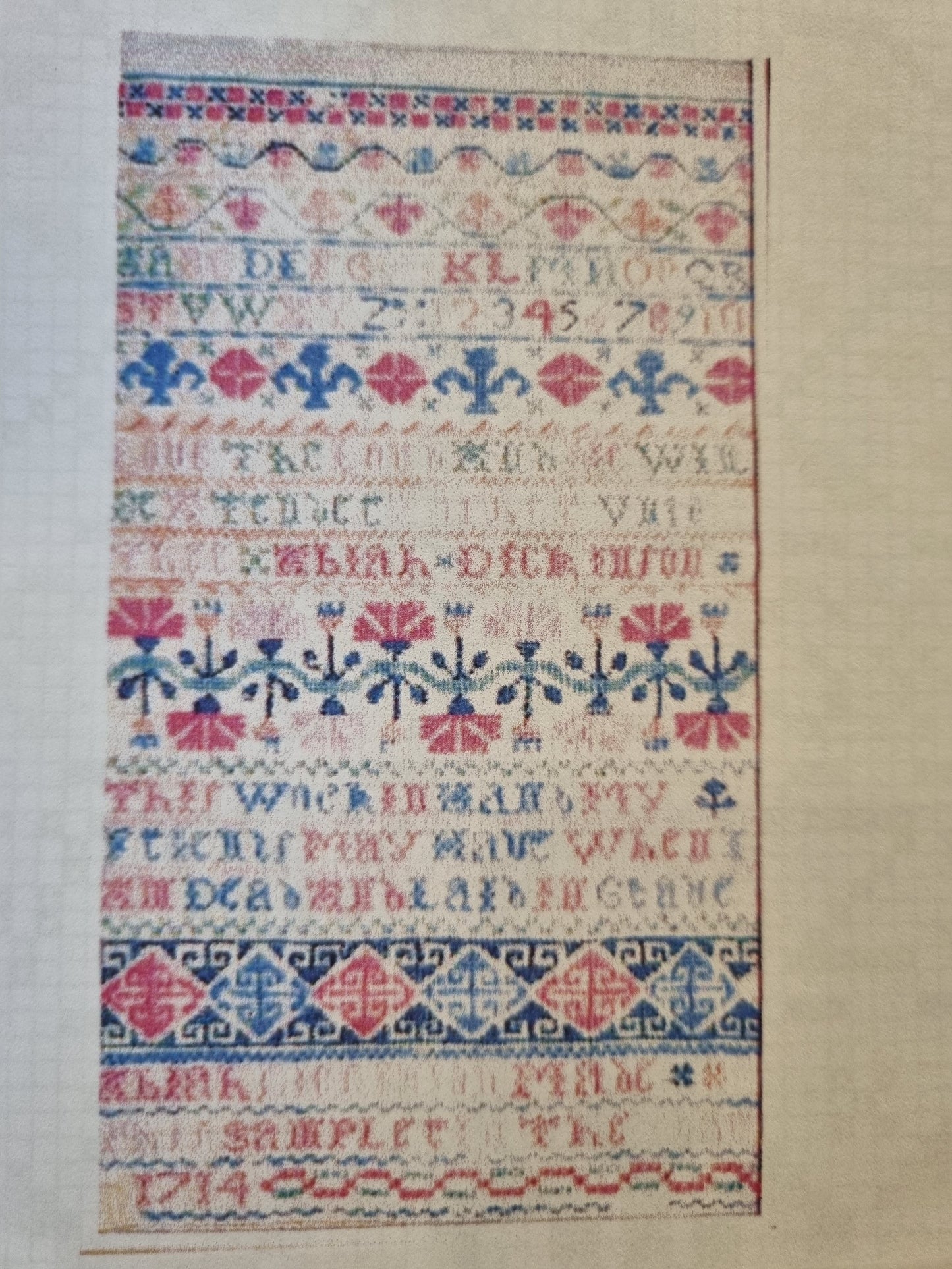 Abiah Dickinson 1714 Sampler - CBE 33