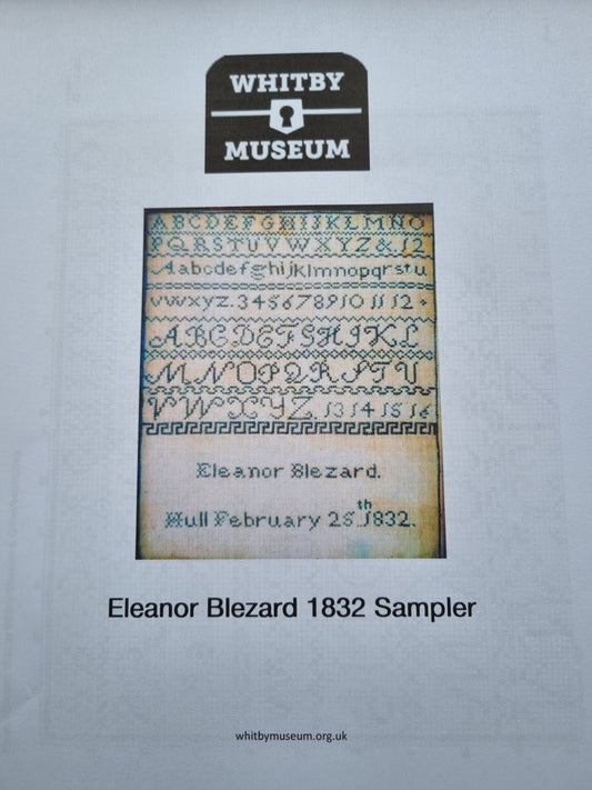 Eleanor Blezard sampler 1832 - CBE1